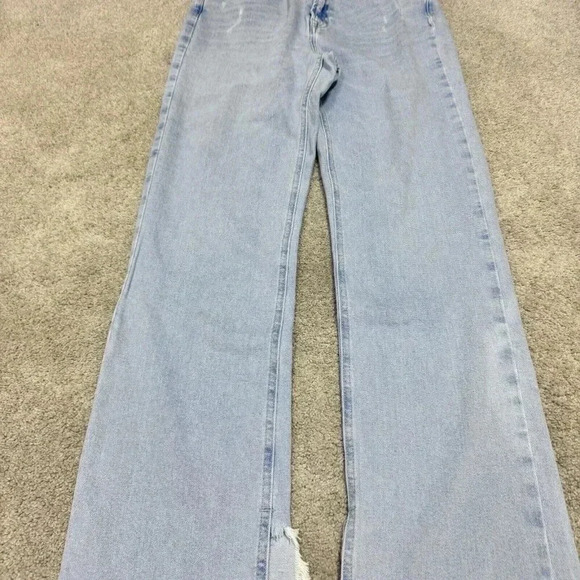 Zara Denim Straight Leg Jeans in Light Blue - Picture 7 of 11